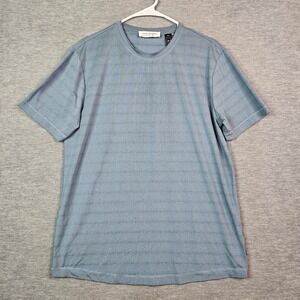 Projek Raw Tech Apparel Mens Blue Perforated Short Sleeve T-Shirt Size M